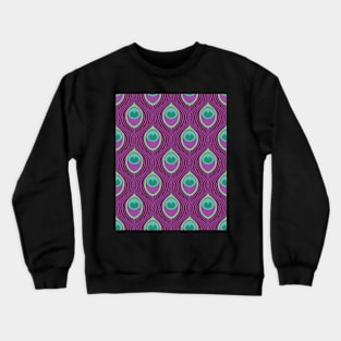 Peacock Magenta Crewneck Sweatshirt